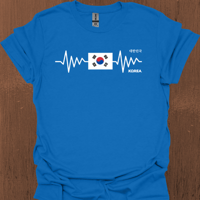 South Korean Heartbeat Flag T-Shirt