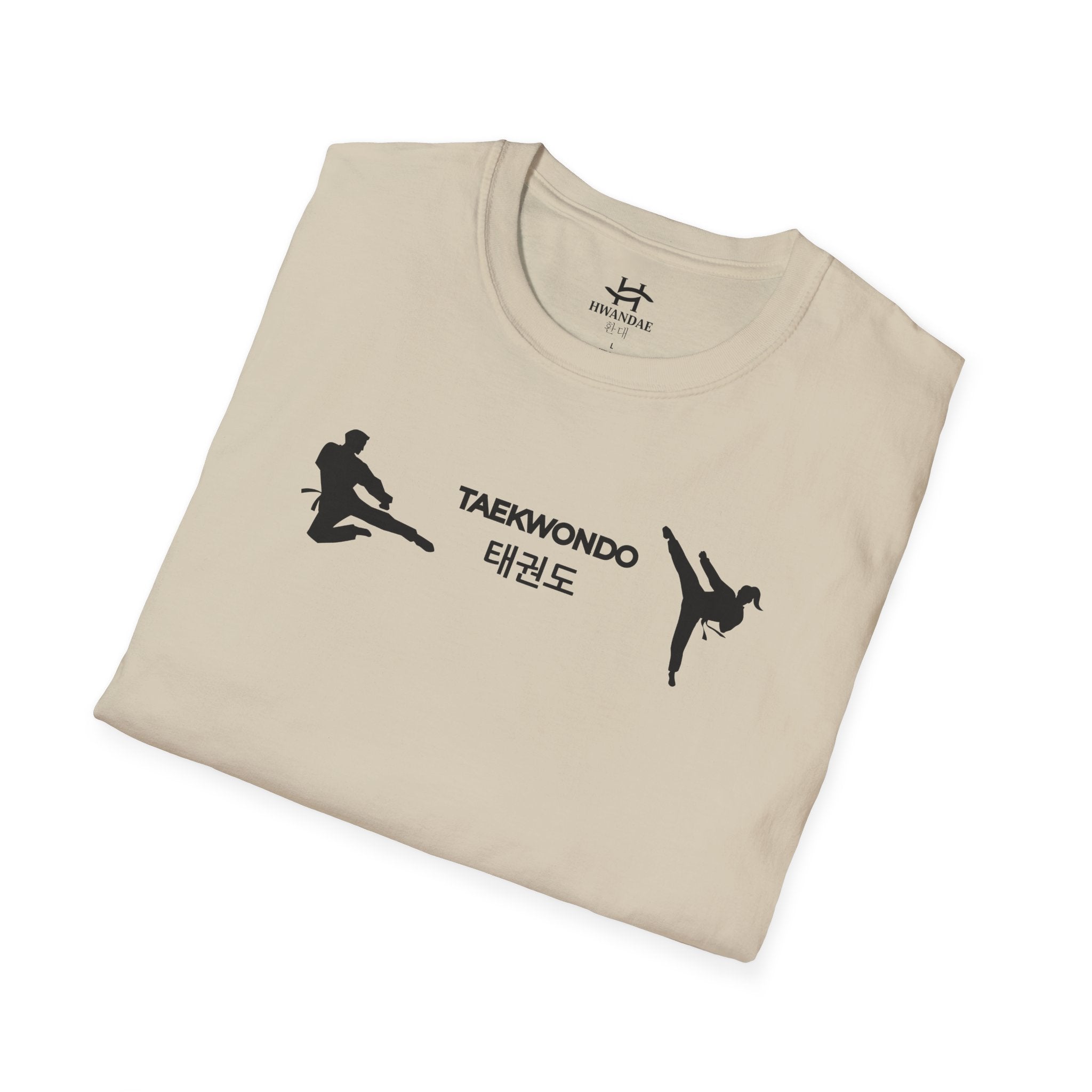 Korean Taekwondo T-shirt with Double Fighters 1