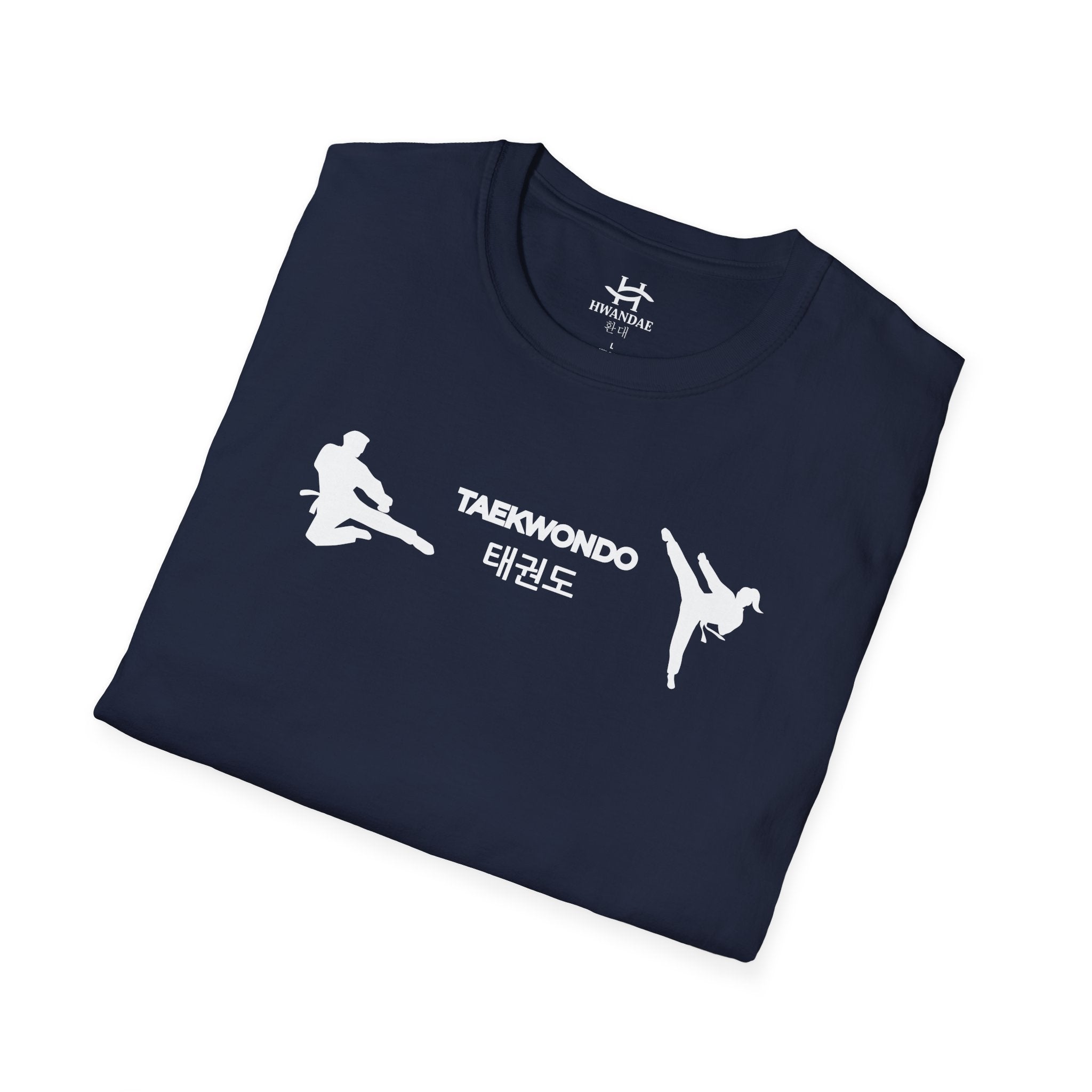 Korean Taekwondo T-shirt with Double Fighters 1