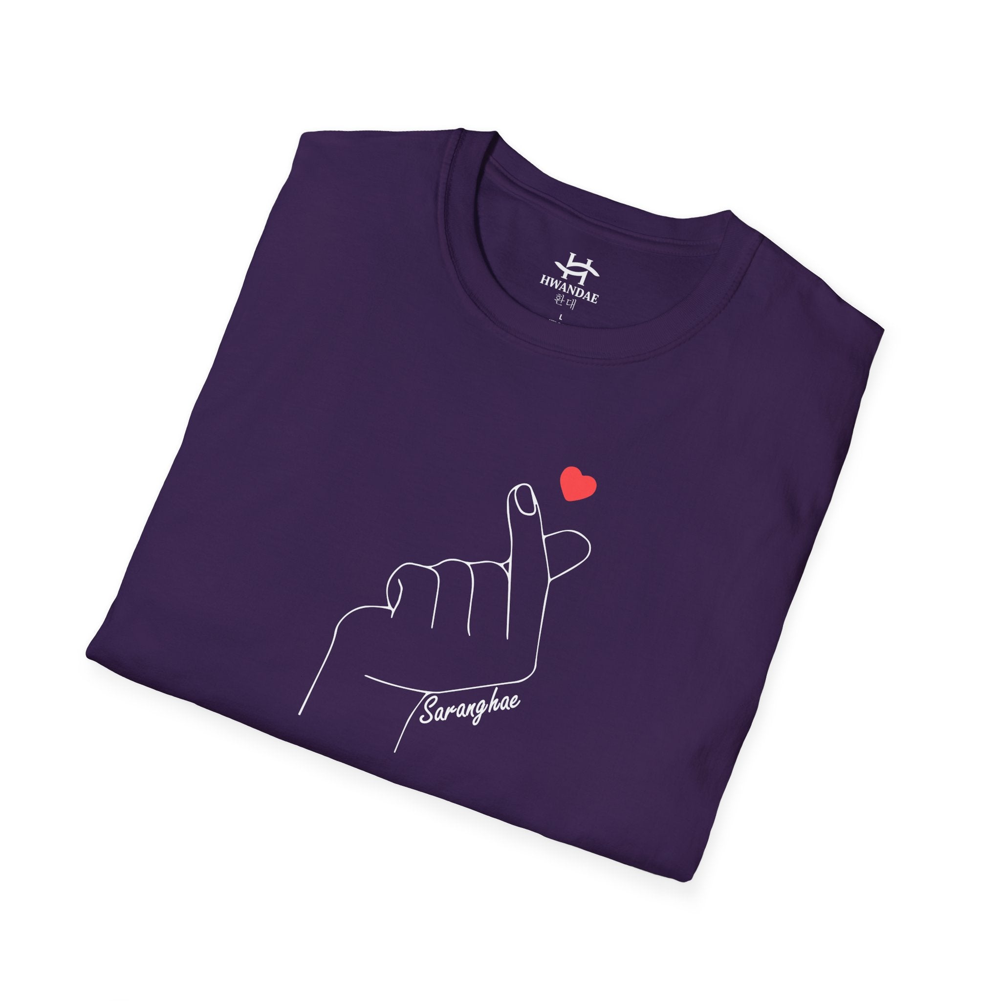 Korean Love Heart Saranghae T-shirt