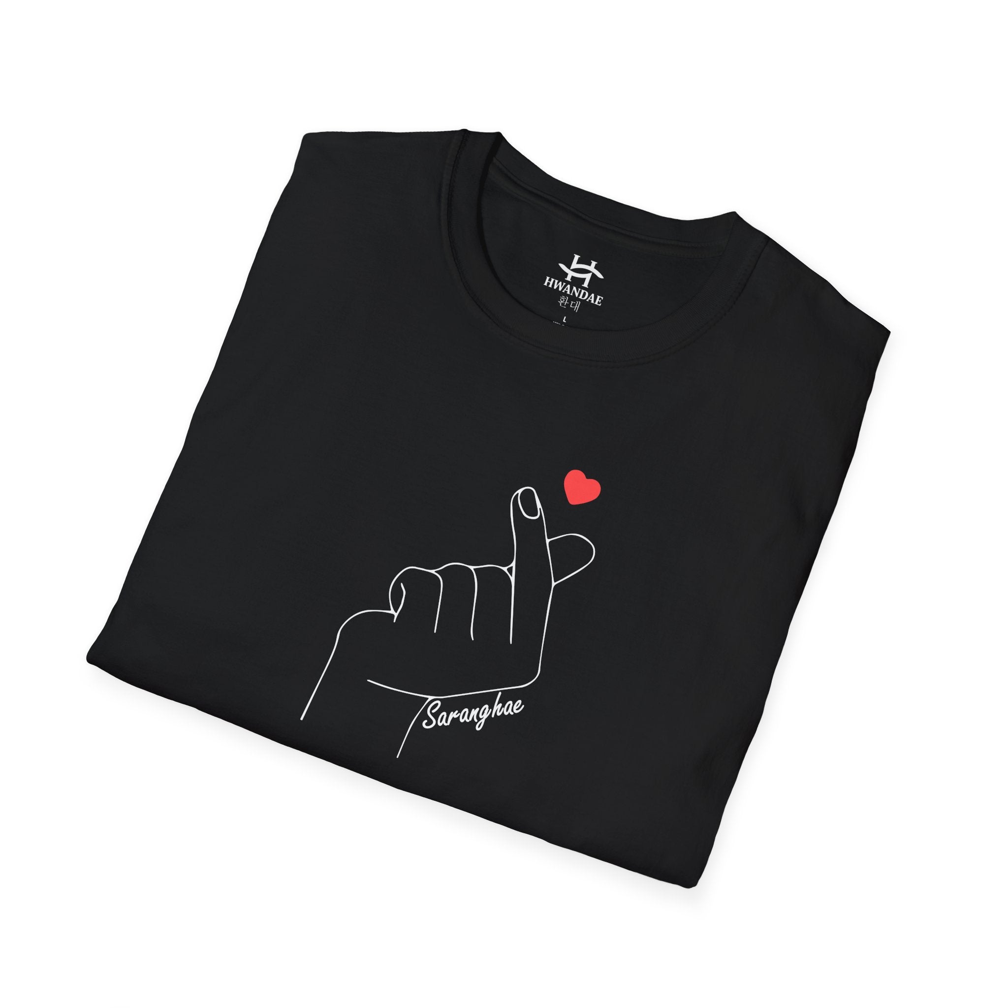 Korean Love Heart Saranghae T-shirt