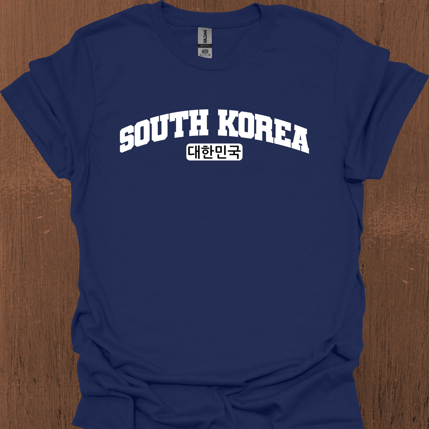 한국어가 들어간 South Korea Varsity 티셔츠