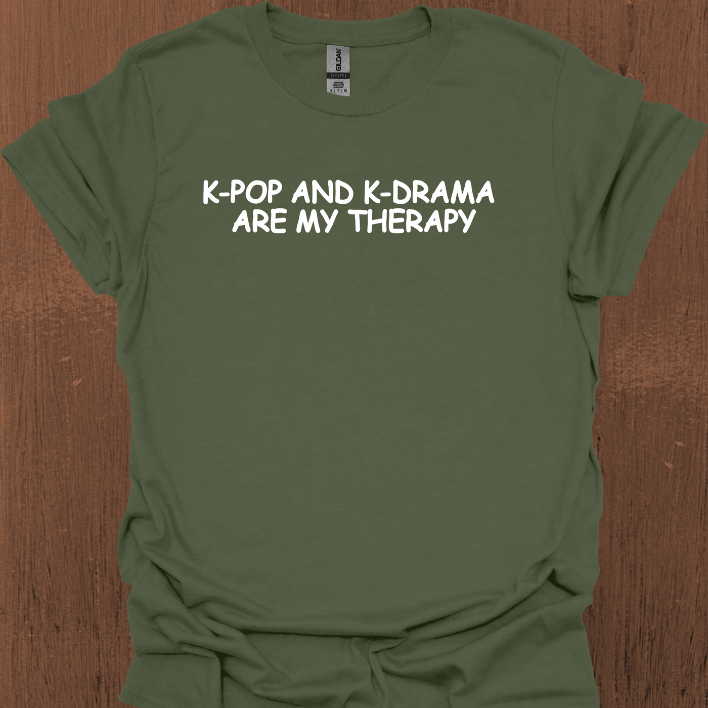 한국 K-POP과 K-DRAMA ARE MY THERAPY 티셔츠