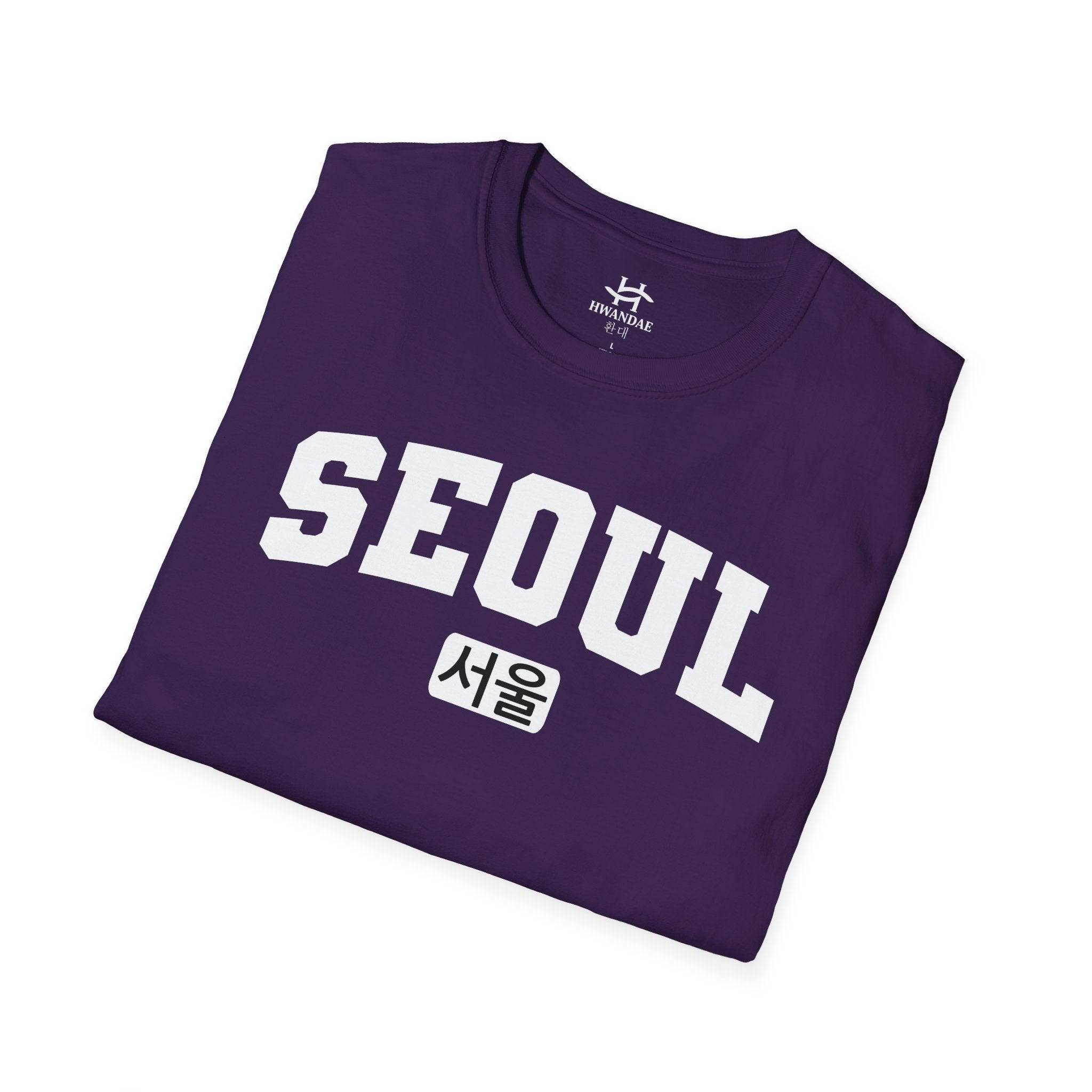 한국어가 들어간 서울 한국 대학 티셔츠