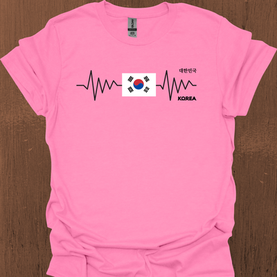 South Korean Heartbeat Flag T-Shirt