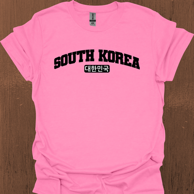 한국어가 들어간 South Korea Varsity 티셔츠