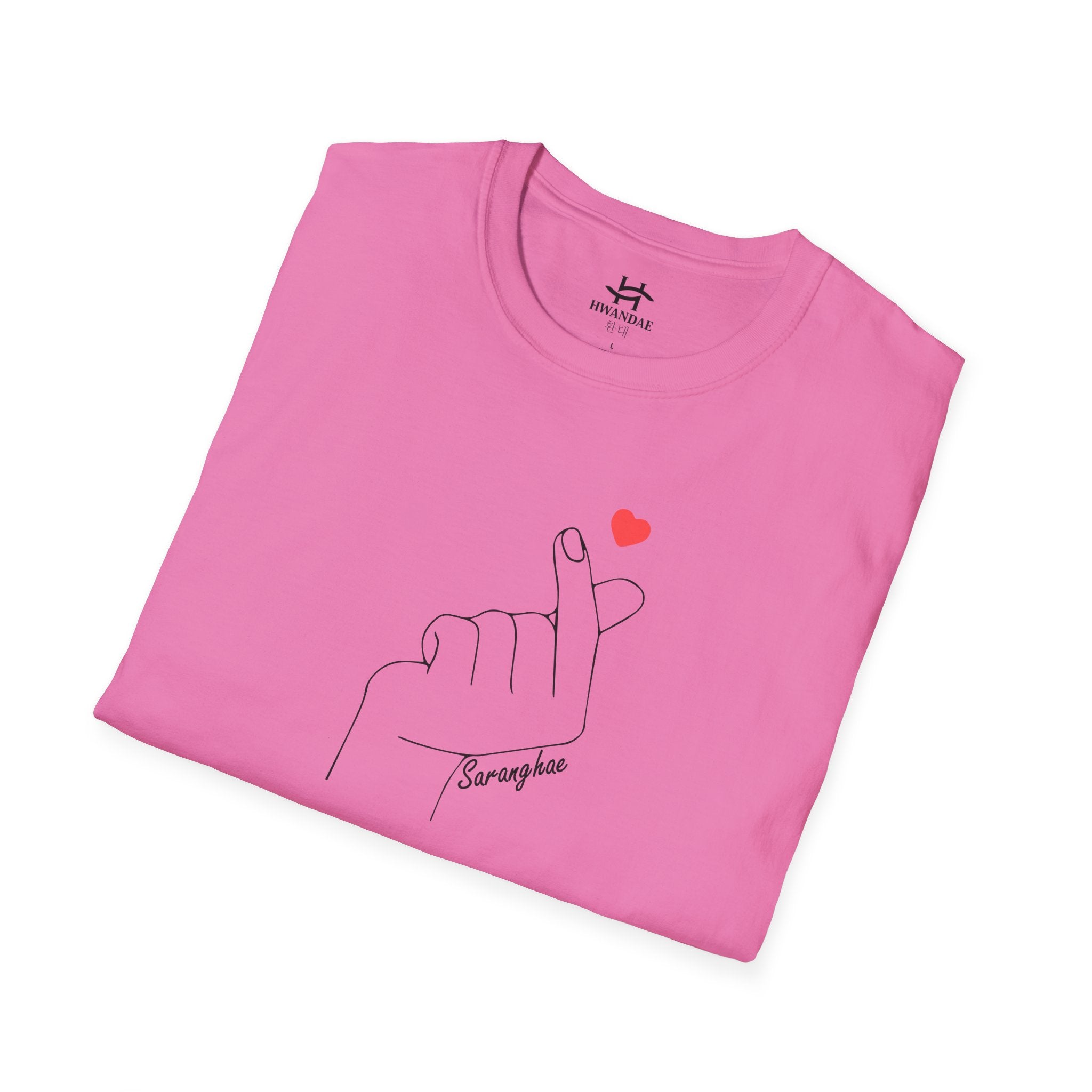 Korean Love Heart Saranghae T-shirt