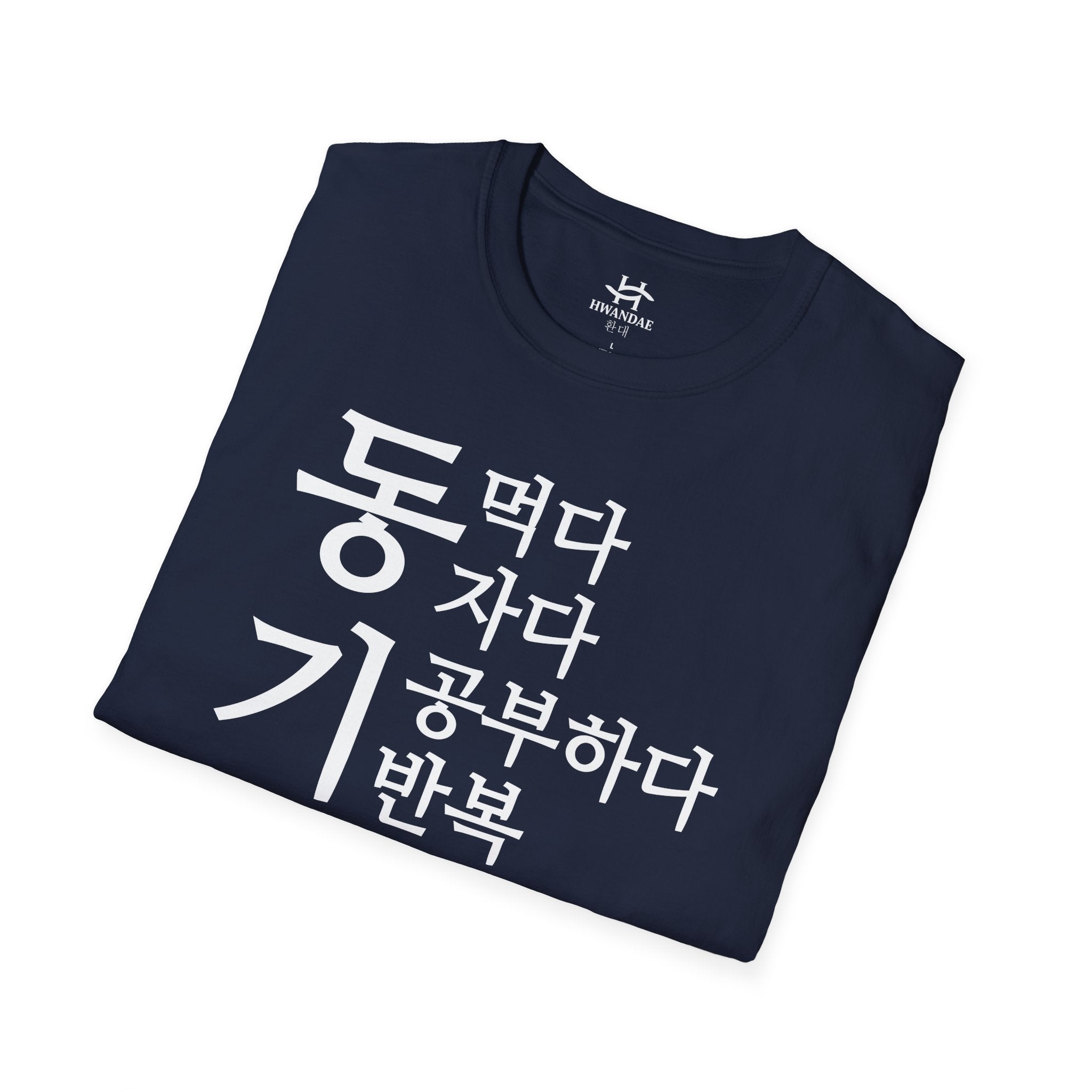 Korean MOTIVATION T-Shirt - Eat Sleep Study Repeat