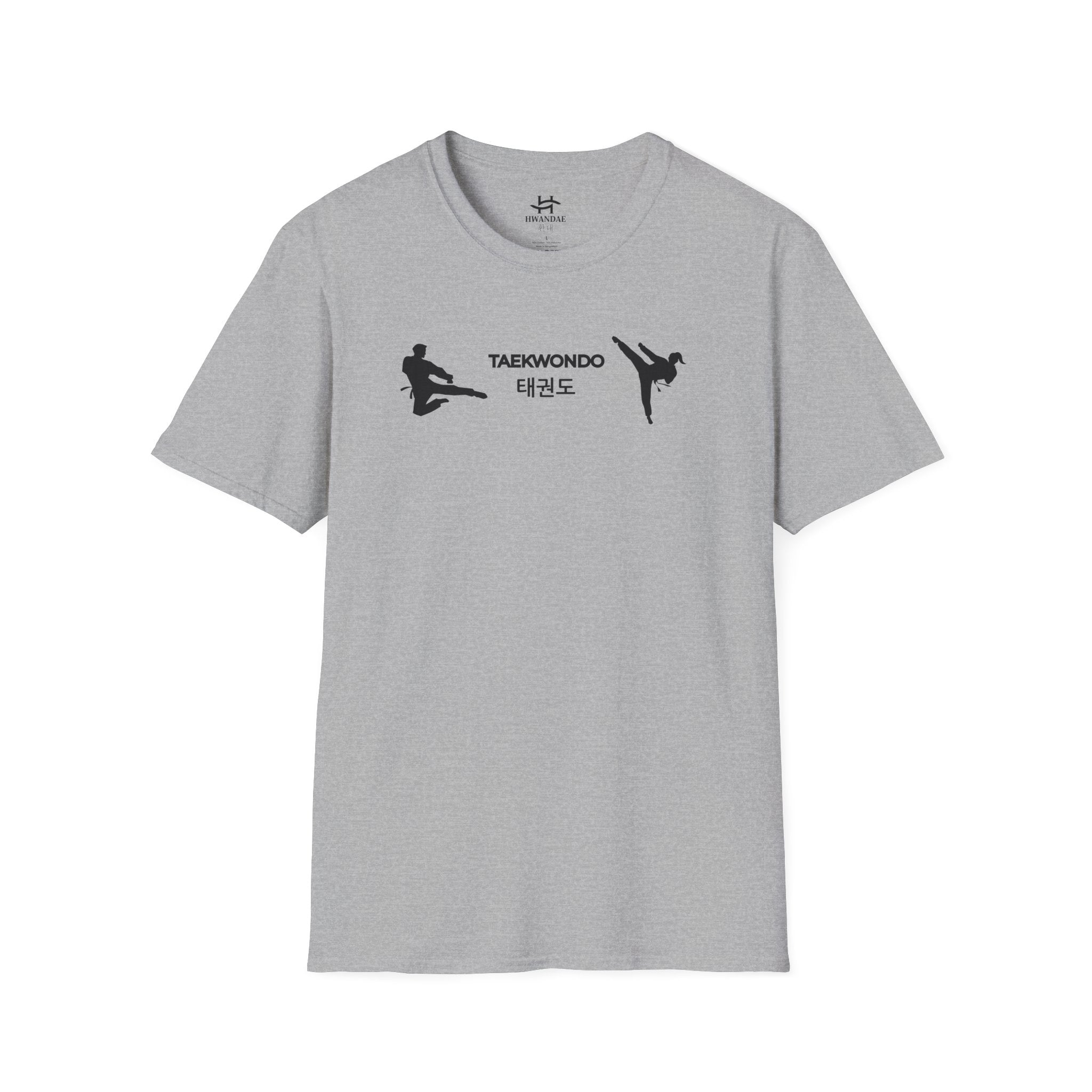 Korean Taekwondo T-shirt with Double Fighters 1